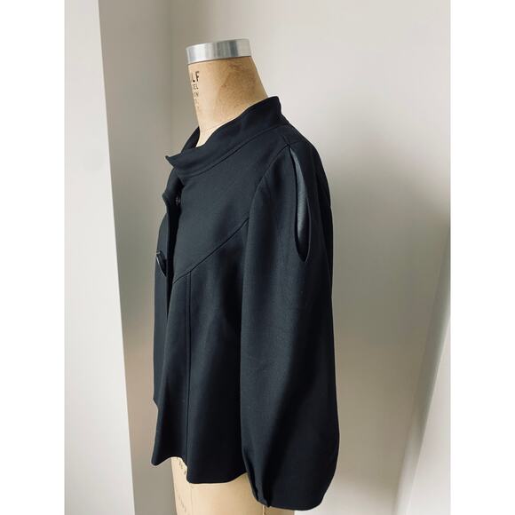 Carat Paris Jacket size 38 bust 34   French shrunken black blazer - Picture 4 of 13